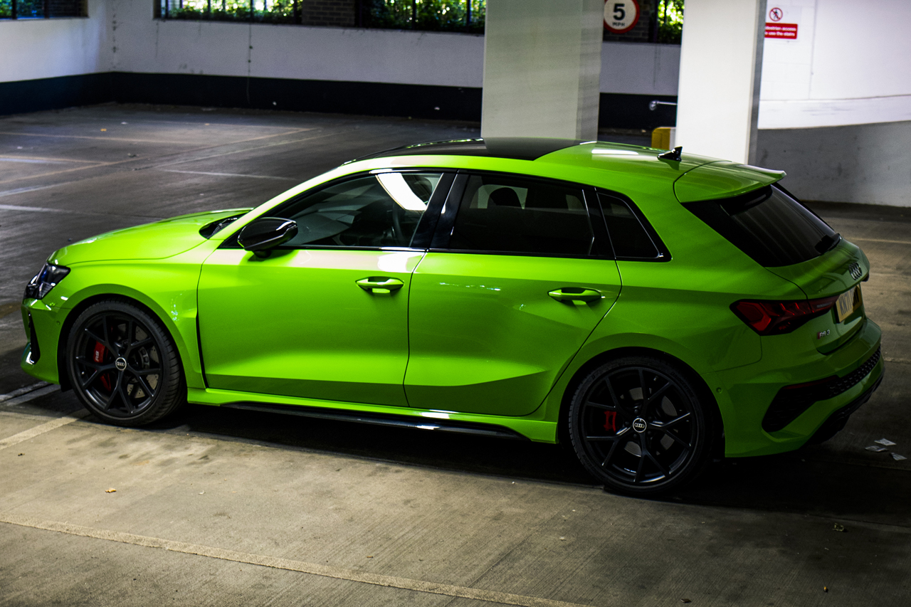 Audi RS3 2022 Kyalami Green Hot Hatchback Hypebeast Test Drive Review Mercedes AMG A45S Volkswagen Golf R Competitor