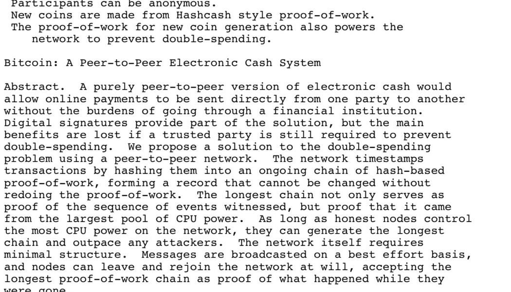 14 years since the Bitcoin white paper: Why it matters