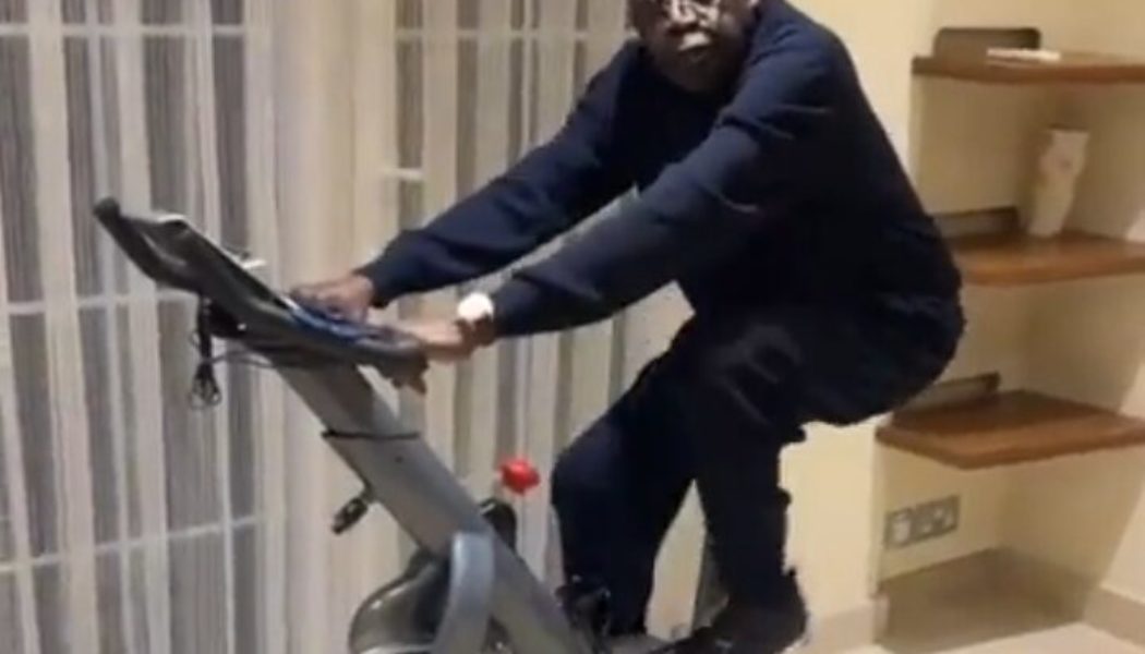 2023: Am alive and healthy to serve Nigeria – Tinubu Say as he release video excersing (VIDEO)