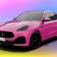 Barbie and Maserati Team Up For Iridescent Pink Grecale SUV