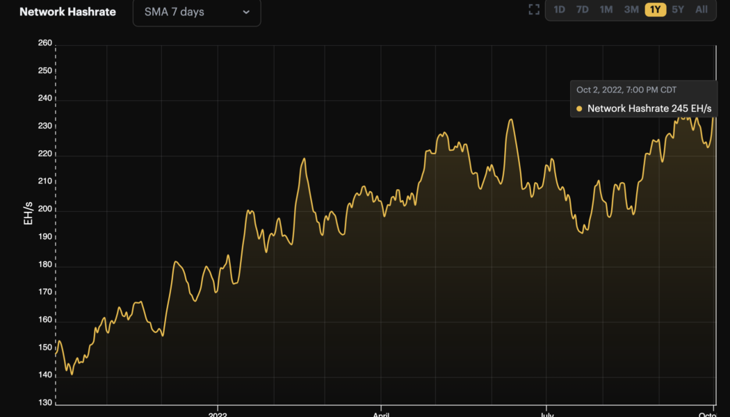 Bitcoin miner profitability under threat as hash rate hits new all-time high