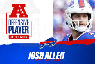 Buffalo Bills’ Josh Allen Announced As AFC Offensive Player Of The Week