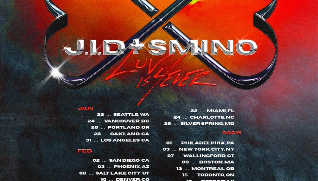 JID Announces 2023 Co-Headlining Tour with Smino