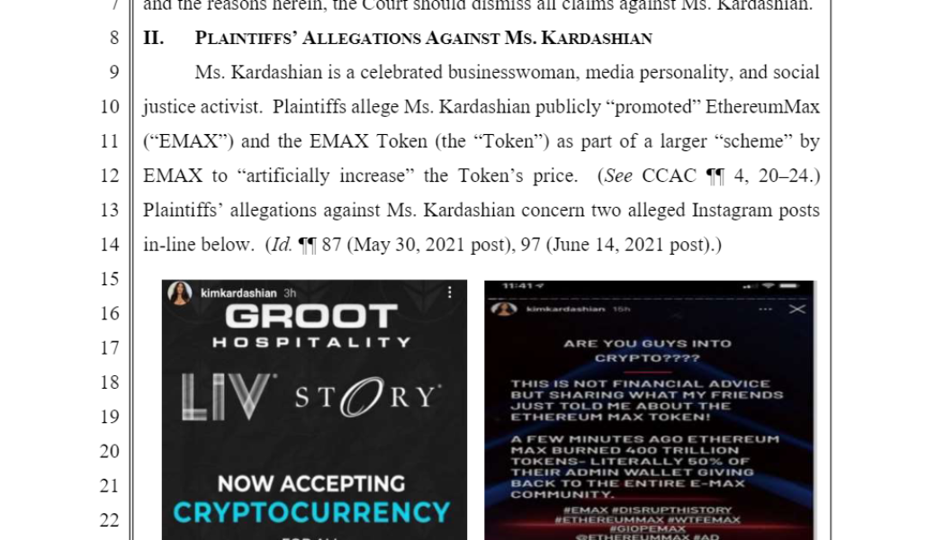 Kim Kardashian pays SEC $1.26 million to settle EthereumMax charge