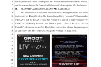 Kim Kardashian pays SEC $1.26 million to settle EthereumMax charge