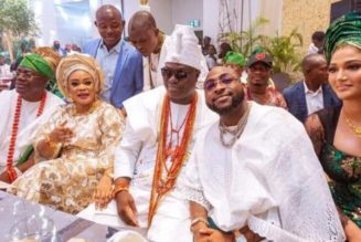 PHOTOS: Davido, Chioma, Meet Ooni Of Ife, Olori Mariam