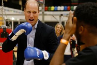 Prince William Enjoys Some Boxing Sparring At Sports Charity