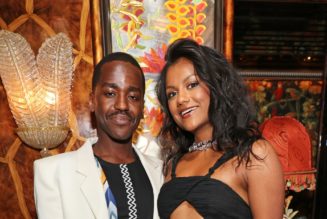 Simone Ashley Pairs a See-Through Shirt With Voluminous Waves as She Reunites with Ncuti Gatwa