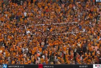 Tennessee football Twitter account asks for donations as Neyland Stadium goalposts end up in river after Alabama win