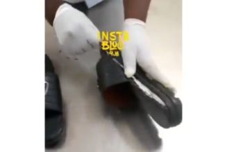 56-yr-old mom-of-four arrested with cocaine hidden in her footwear at Lagos airport