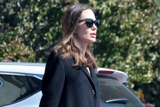Angelina Jolie Just Styled Puddle Pants With Autumn’s Top Coat Trend