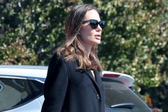 Angelina Jolie Just Wore Puddle Pants With ’90s Shoes and Autumn’s It Coat