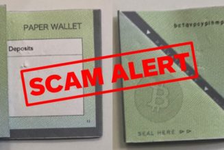 Aussies warned to avoid crypto paper wallets they find on the street