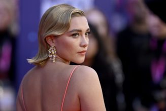 Florence Pugh Oozes Elegance in a See-Through White Dress with Wet-Look Hair