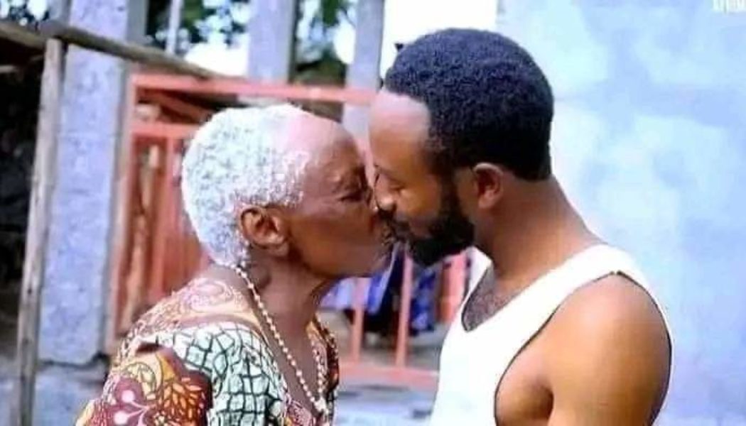Ikechukwu, 25yrs old University student is dating Ijeoma Adeola, his 85yrs old former landlady