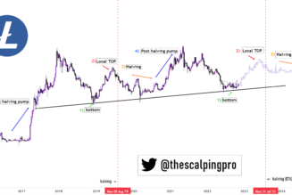Litecoin pre-halving fractal hints at 200% LTC price rally by July 2023