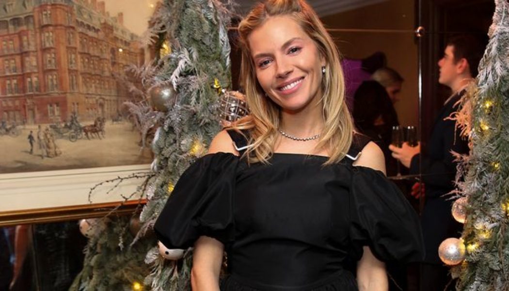 Sienna Miller Just Wore the Most London Party Dress-and-Shoe Combination