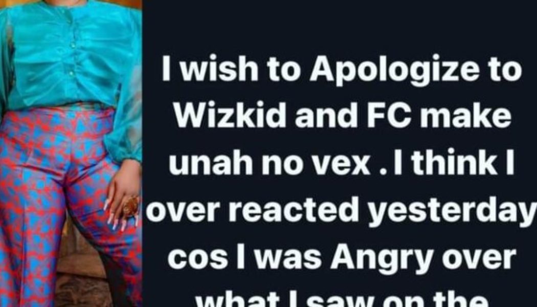 Actress, Uche Ogbodo, Apologises To Wizkid, Fans