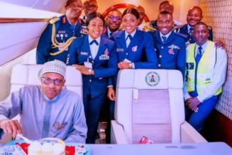 I try to avoid Having to celebrate, but didn’t succeed – Buhari said as he cut 80yrs Birthday Cake