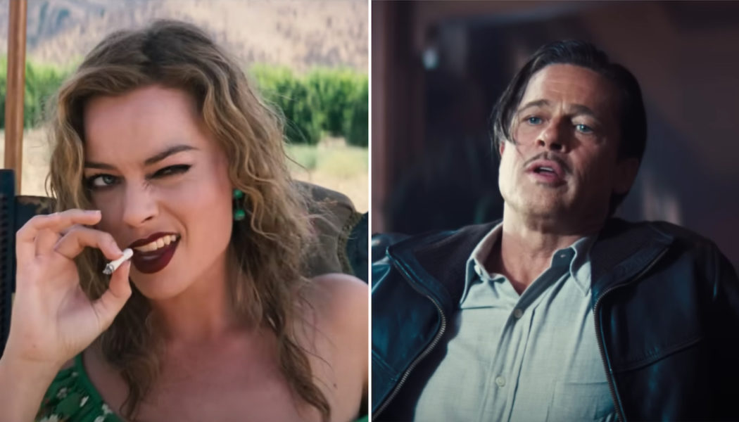 Margot Robbie Improvised a Scene in Babylon Just So She Could Kiss Brad Pitt