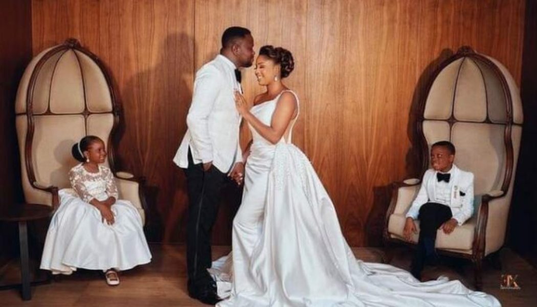 PHOTOS: Actress Seun Osigbesan, Husband Mark 10th Wedding Anniversary