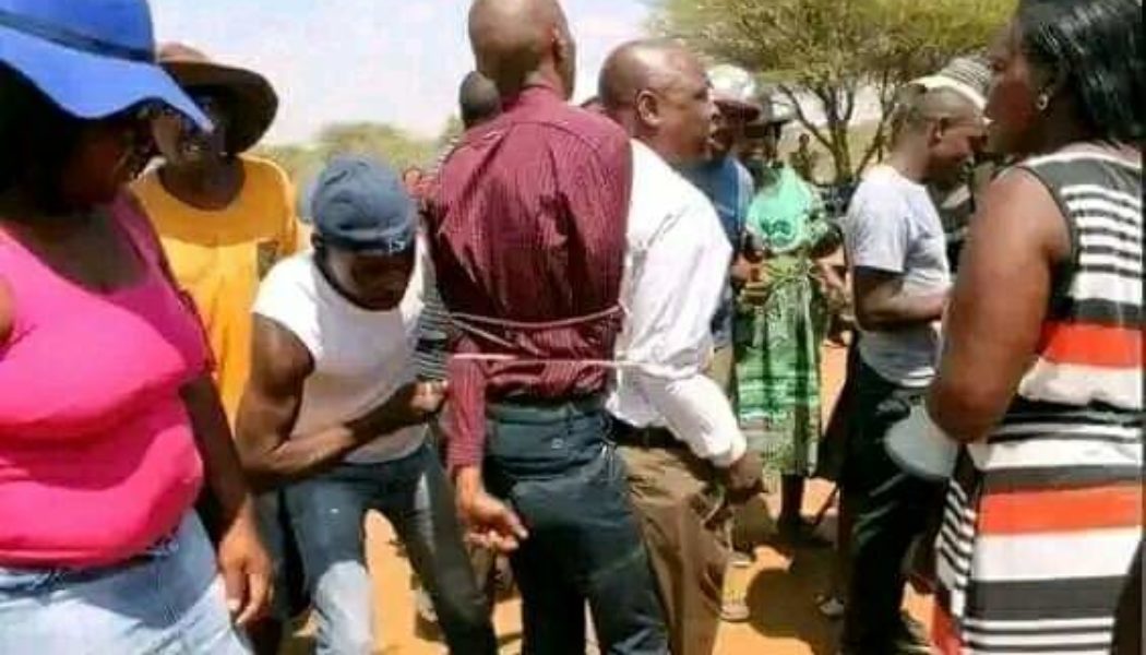 PHOTOS: Youths Beat Prophet For Ordering Church Members To Eat Underwears, Destr0y Church, Properties