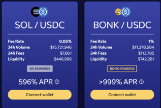 Bonk token goes bonkers as traders chase after high yields in the Solana ecosystem