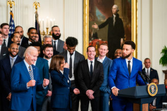 Golden State Warriors & Oakland Hip-Hop Legends Visit White House