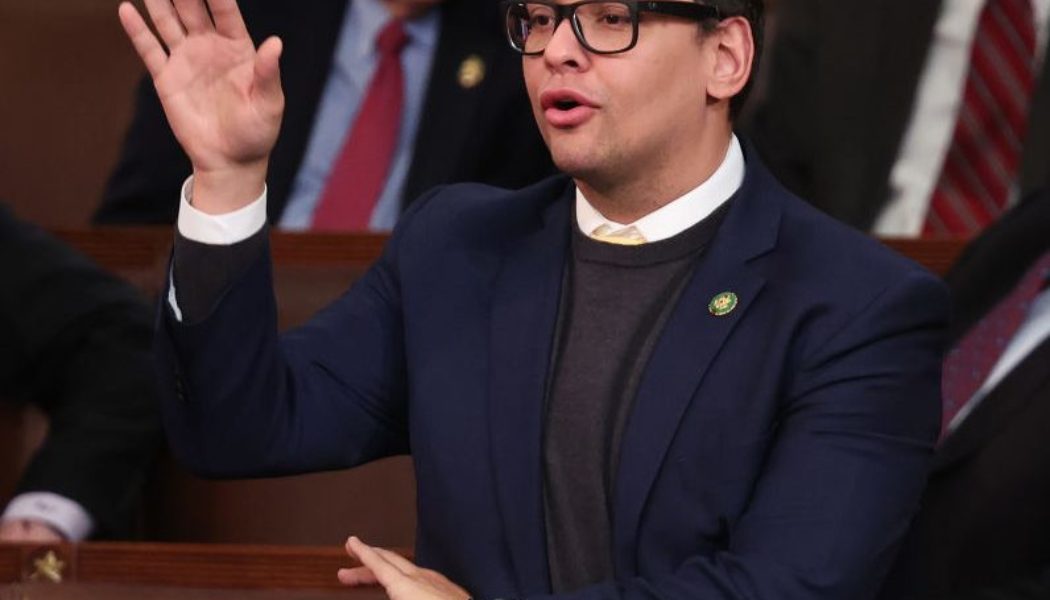 GOP Scammer George Santos Flashes White Power Symbol in Congress