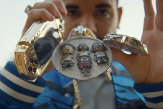 HHW Gaming: Drake Flaunts Pharrell’s Gold PSP In New Visual For “Jumbotron Sh*t Poppin”