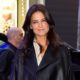Katie Holmes Just Wore this Major 2023 Shoe Trend With Wide-Leg Trousers