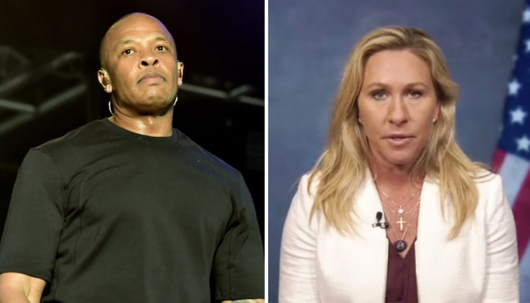 Marjorie Taylor Greene Locked Out of Twitter Because She Forgot About Dr. Dre(‘s Lawyers)