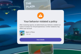 Meta is still adding basic moderation features to its VR playscape