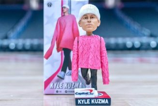 The Washington Wizards Immortalize Kyle Kuzma’s Pink Sweater Fit With a Bobblehead