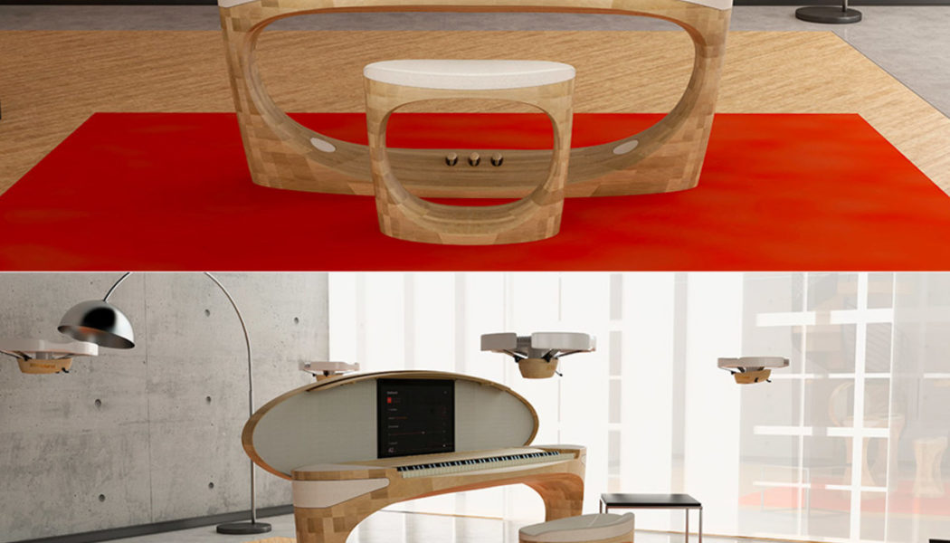 This Astonishing Digital Piano Uses “Flying Drones” as Speakers