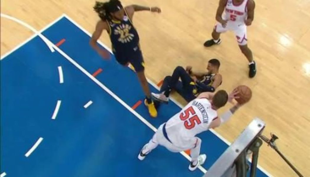 Tyrese Haliburton Leaves Maddison Square Garden On Crutches After Nasty Fall