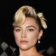 Florence Pugh Opens London Fashion Week Wearing a Cutout Corset and Sequinned Cape