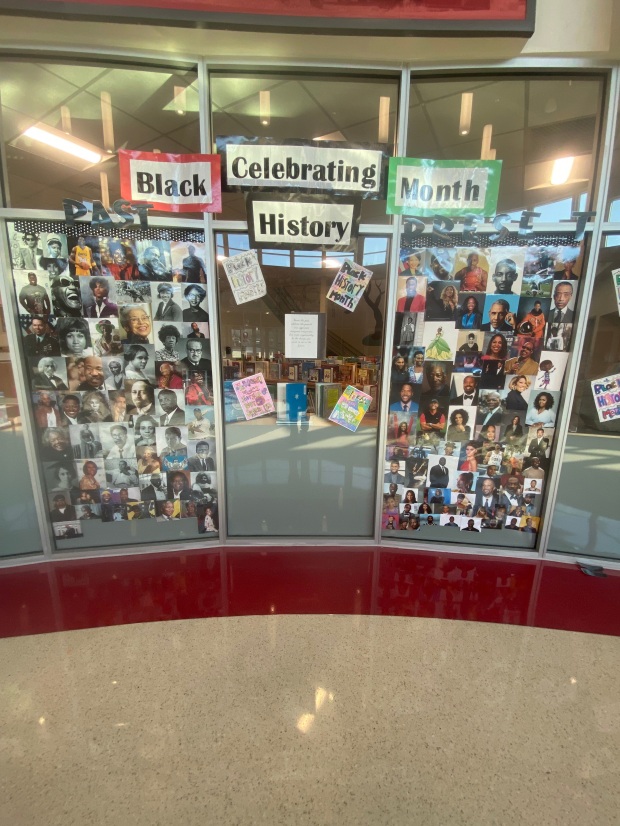 The past, present and future display in Crooked Billet Elementary...