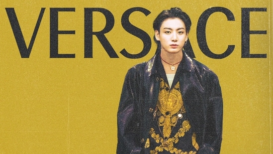 Jungkook to be ambassador for Versace as BTS deals with luxury fashion brands? Here's what his FIFA 2022 look cost (Photo by Twitter/7bogoshipda)