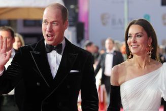 Kate Middleton Recycles a Floaty Alexander McQueen Gown at the 2023 BAFTAs