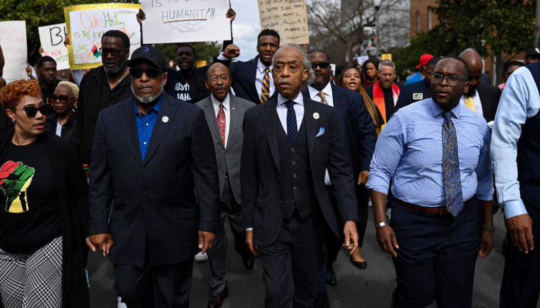 Rev. Al Sharpton Leads Protest Against Florida’s Racist Erasure Of Black History