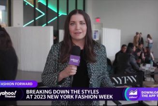 What luxury fashion trends are strutting out from the 2023 New York Fashion Week - Yahoo Finance