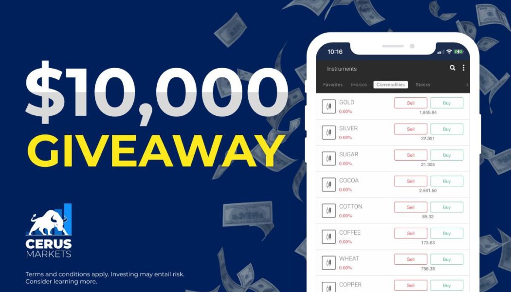Cerus Markets Launches its Mobile Trading App $10,000 Giveaway