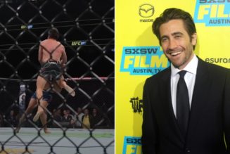 Jake Gyllenhaal Hits Flying Knee at UFC Event for Road House Scene: Watch