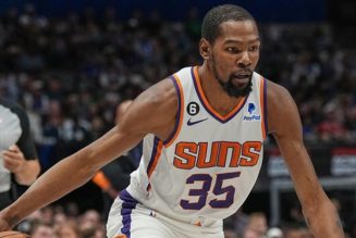 Kevin Durant scratched from Suns' home debut after slipping in pregame warmups - Fox News