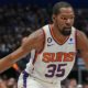 Kevin Durant scratched from Suns' home debut after slipping in pregame warmups - Fox News