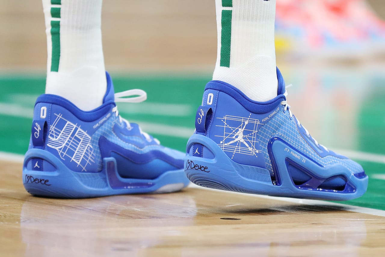 Jayson Tatum Debuts His Jordan Tatum 1 "Blueprint" PE