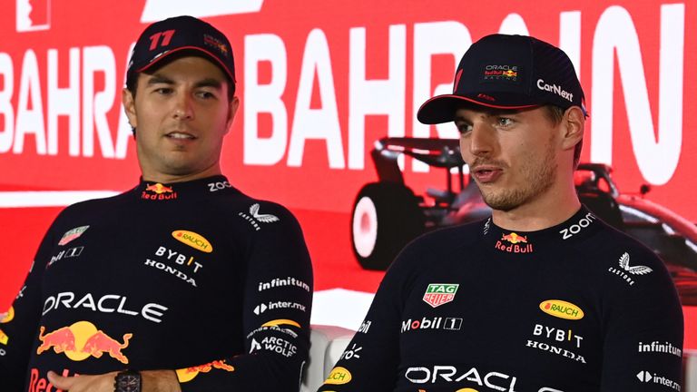 Red Bull team-mates Sergio Perez and Max Verstappen are split by just one point