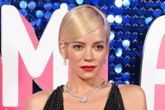 Lily Allen’s Plunging Purple Lingerie Is Making Us Reassess Our Underwear Drawer