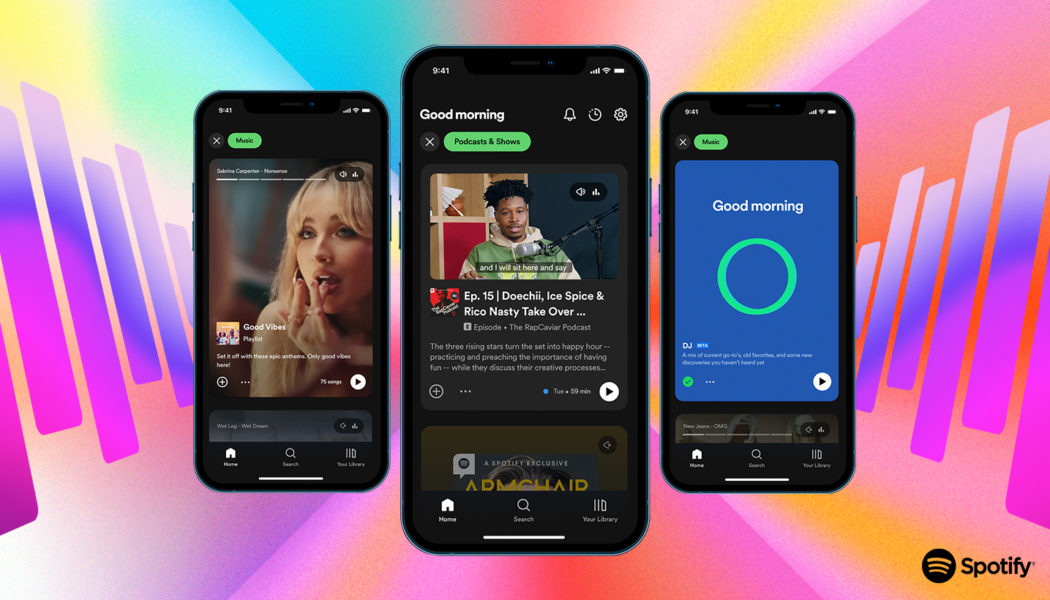 Preview Music, Podcasts, and Audiobooks on Spotify Home - For the Record